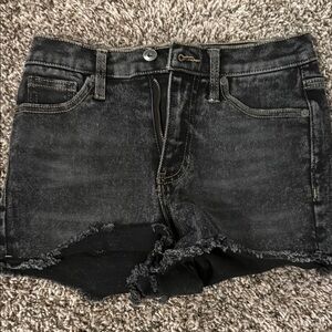 Kendall & Kylie Black Jean Shorts Distressed Cut-Off Style